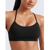 CRZ YOGA Butterluxe Womens Y Back Sports Bra - Padded