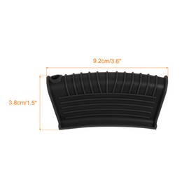 uxcell 2pcs Silicone Assist Hot Pan Handle Holder Hot Skillet Handle Covers Pot Holder Sleeve Non-Slip Heat Resistant for Kitchen Pot Frying Pans Cookware Black