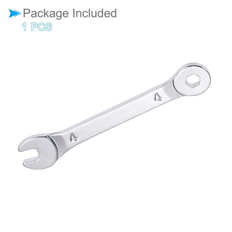 CoCud Combination Wrench, 4mm Metric Box Open End 6-Point Design