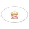 CafePress Eggs Crate Sticker Oval Car Bumper Sticker