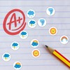 900 Mini Weather 10mm Spot Reward Stickers for Teachers and