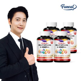 furnit Funnit 24 types of all-in-one multivitamins and minerals, 180 tablets for 6 months, 4 units / 퍼니트 24종 올인원 멀티비타민 앤 미네랄 6개월분 180정, 4개