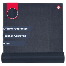 Manduka PRO Yoga Mat 71" - 6mm | Lifetime Durability | Hygienic Construction | Premium Studio Quality | Teacher Approved | 71 x 26 inches | Midnight