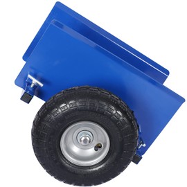 Heavy Duty Panel Dolly, Metal Panel Dolly with 10" Pneumatic Wheels Heavy Duty All Terrain Moving Cart with Adjustable Clamp Grip for Drywall Sheet Heavy Appliance & Material Handling Cart Blue