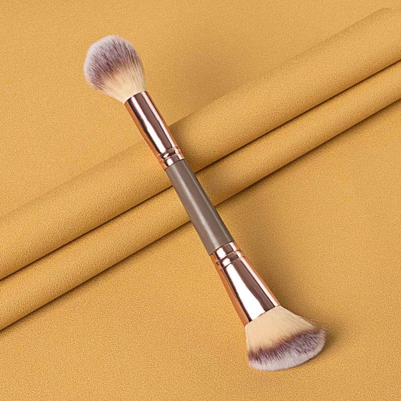 Generic Brocha Cosmética Bronceadora De Doble Punta Para Contornear