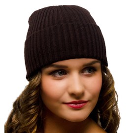 Entire Empire Knitted Winter hat Brown - Woolly Hats Women - Beanie Cuff Cuffed Woman Golf Wooly Woolley Wooley Wool Woollen Woolen Ladies