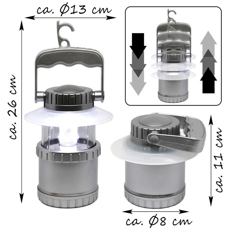 Tronje LED Camping Light Tent Lamp 13 x 26 cm