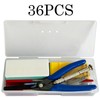KOOMEKI 36 Pcs DIY Modeling Hobby Tool Kit, Basic Modeler
