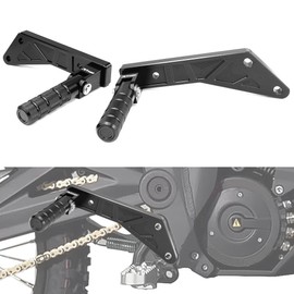 Xitomer Rear Footpeg Lowering Bracket Fit for Talaria Sting MX3, Talaria Sting R MX4, Surron light bee X, Surron light bee S, Surron light bee L1E, Segway X160, Segway X260 E-bike Rear Foot Pegs Mount
