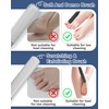 2 Pack Toe Cleaning Brush,15.7" Long Handle Silicone Foot Scrubber