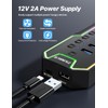 ZIUMIER Powered USB Hub, 10 Ports USB 3.0 Hub with