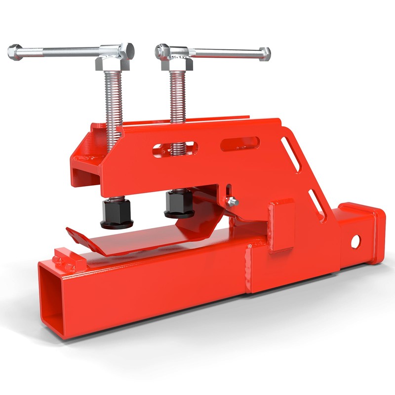 Clamp on Trailer Hitch 2" Receiver for Tractor Bucket, Non-Slip