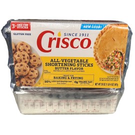 Crisco Shortening Sticks Butter Flavor 3 pack 20 oz