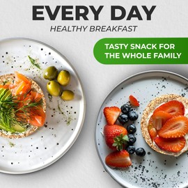 Dr. Korner Buckwheat Crispbreads Puffed Cakes Gluten Free, Sugar Free, Salt Free,Vegan, 3.53 oz - Pack of 10 Bundle in a box from UNIPROMAX