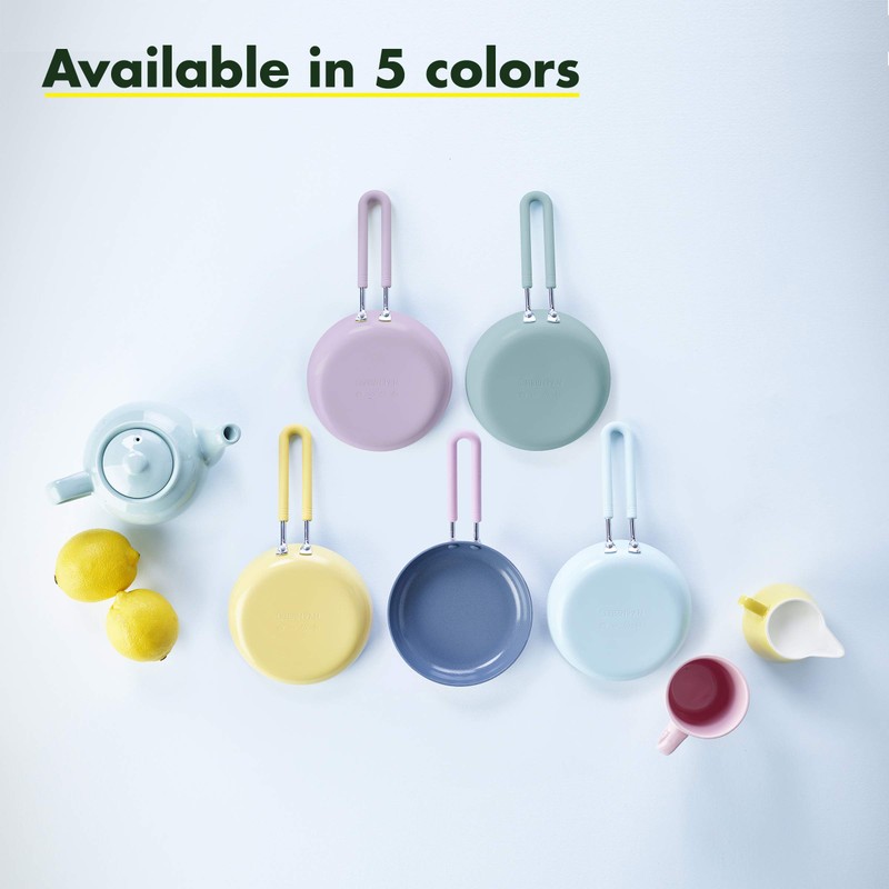 GreenPan Mini Healthy Ceramic Nonstick, 5" Round Egg Pan, PFAS-Free,