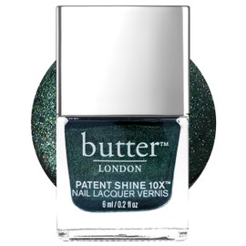 butter LONDON Patent Shine 10X Nail Lacquer Polish, (Emerald) - Gel-Like Finish & Chip-Resistant Nail Lacquer Helps Protects & Strengthens Nails - Vegan & Cruelty-Free (0.2 Fl Oz)