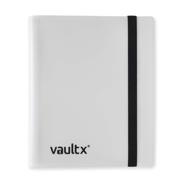 Vault X Binder - 4 Pocket Trading Card Album Folder - 160 Side Loading Pocket Binder for TCG (White)