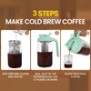 Cold Brew Coffee Maker,32 oz Mason Jar Pitcher with Stainless