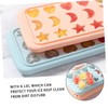 Zerodeko Light Pink Star Moon Heart Shape Ice Mold Food