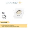 Sweet Led - LED recessed spotlight 230 V dimmable flat