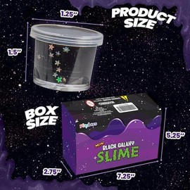 Black Nebula Galaxy Slime, recuerdos de fiesta de cumpleaños espaciales