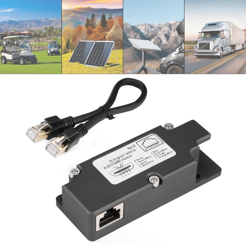 for Dishy V2 to RJ45 Adapter with POE Injector T568B