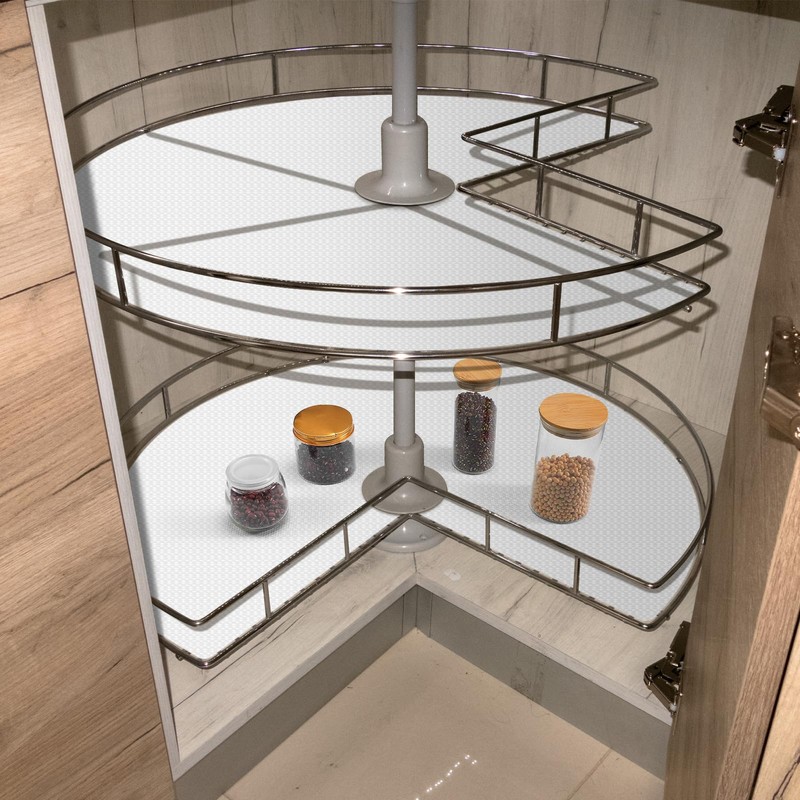 Innconee 2 Pieces 27 Inch Lazy Susan Shelf Liner Non