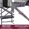 Foristrail 30" Tall Directors Chair with Side Table, 400LBS Bar