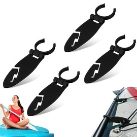 Hayaww Paddle Board Fins Clips SUP Board Quick Release Clip Adjustable Clamp Holder for Stand Up Paddle Boards Fin Holder Water Sports Accessories Easy Assembly Mounting Clips (A)