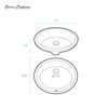 Swiss Madison SM-UM629 Plaisir 16.5 Oval Under-Mount Bathroom Sink