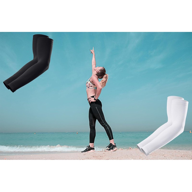 Suetstr 4 pairs versatile arm sleeves for men and women,sun