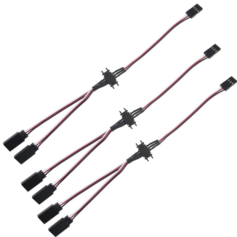 Vgoohobby 5Pcs 22cm Magnetic Snap-on JR Y Cable 1 Male