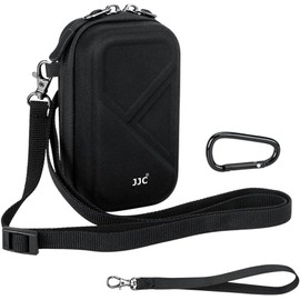 JJC Shockproof Hard Travel Storage Box for OM System Olympus Tough TG-7 TG-6 TG-5 TG-4 TG-3 TG-2 TG-1, RICOH GR3 Canon G7X Sony RX100 Series Replaces Olympus CSCH-107 Hard Case, black, Vintage Style