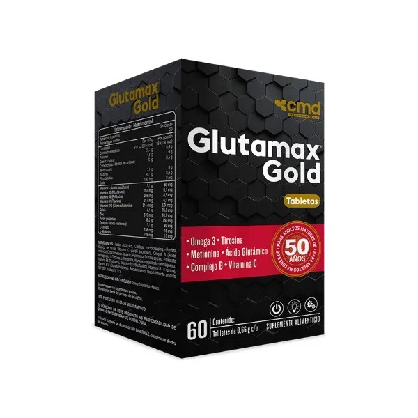 Glutamax Gold Omega 3 Suplemento Adultos Mayores 60 Caps
