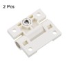 sourcing map 2Pcs Adjustable Torque Hinge, 43x36mm Plastic Countersunk Holes