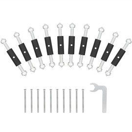 10 Sets Switch Socket Repair Tools, Switch Socket Cassette Screws Support Rod (Black)