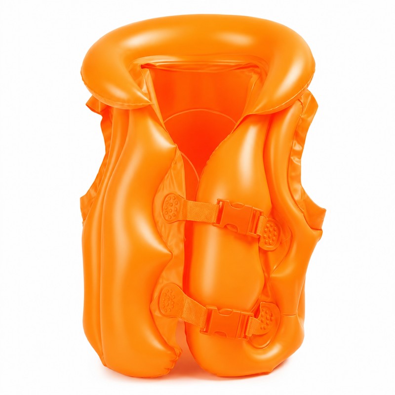 Inflatable Kids Swim Training Vest – Portable PVC Buoyancy Aid