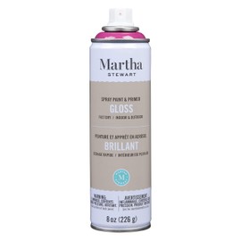 Martha Stewart Primer 8oz Spray Paint, Gloss Wine 8 Fl Oz