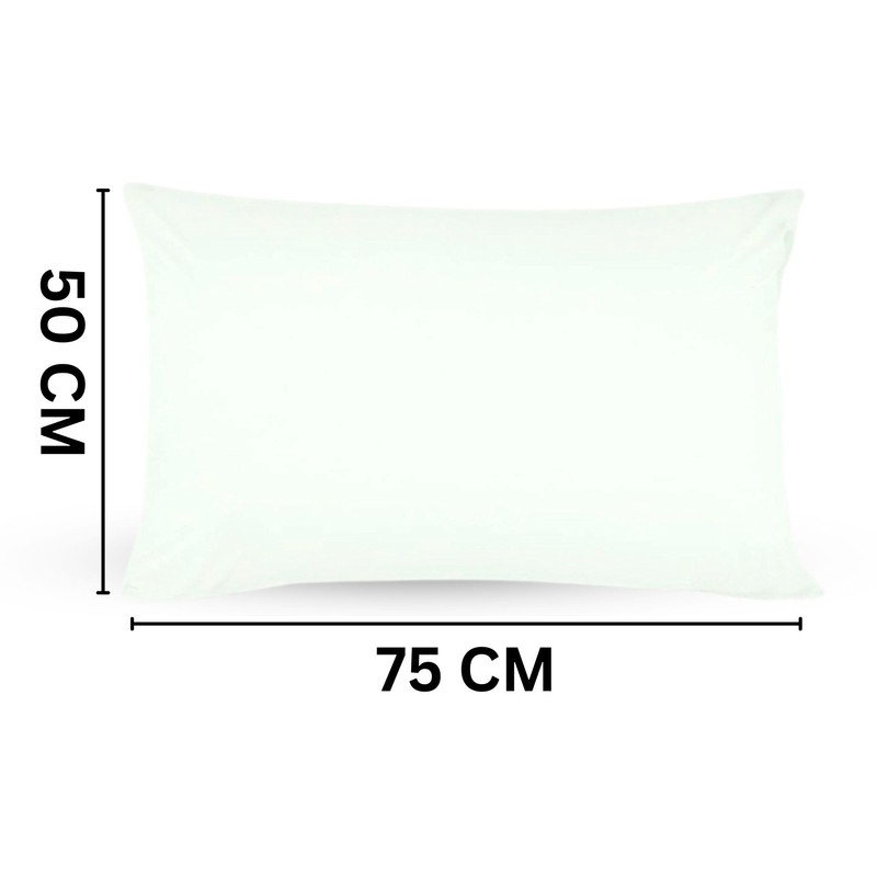 DRAPES & DECOR Pillow Cases 4 Pack- 100% Cotton Housewife