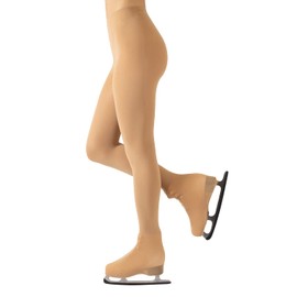 CALZITALY Women's Professional Overboot Tights, Roller Skating and Figure Skating, Beige, Black, Caramel, S, M, L, 70 Denier, Made in Italy, skin-coloured