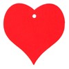 100Pcs Wood Slices HandMade Red HeartShaped Pendant Crafts DIY Wedding