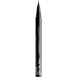 NYX Professional Makeup Epic Ink Liner, delineador líquido a prueba de agua, punta flexible para trazos finos o gruesos, pigmento intenso, larga duración y resistente hasta 24H, 1ml – Tono Black (Negro)