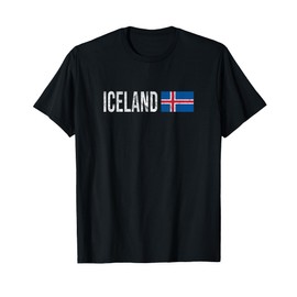 Iceland Flag Souvenir - Retro Icelandic Design T-Shirt