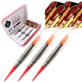 Cuesoul Tungsten Soft Tip Darts Set 20g 95% Tungsten with Case