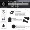 PATIKIL 1/4-20 x 3/4" Hex Socket Countersunk Screws Pack of