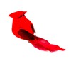 YCHTEWY-Cardinal Clip On Christmas Tree Ornament Decorations - Red Feathers