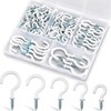 70 Pieces of 1 Piece White Ceiling Hook Kit, 6