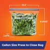 Hefty Press to Close Plastic Freezer Bags, Gallon Size, 20