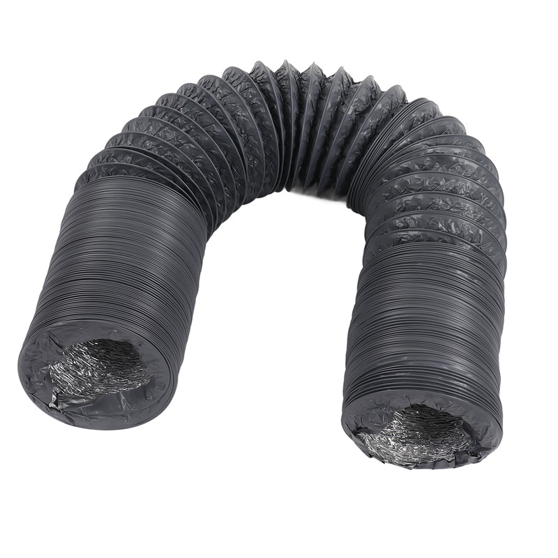 Flexible Aluminum Ducting Duct 1m Length with Clamp for Ventilation