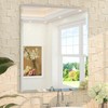 TETOTE 30" x 36" Rectangle Mirror with Frameless Tempered Beveled